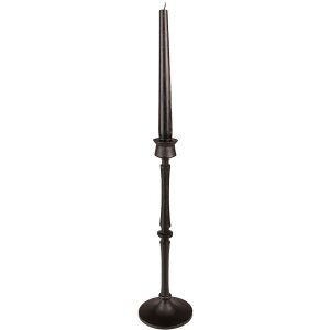 Clayre & Eef 65081 Candlestick Ø 10x33 cm Black