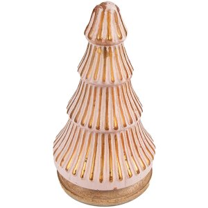 Clayre & Eef 65121 Christmas Tree Ø 13x24 cm Pink