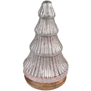 Clayre & Eef 65123 Christmas Tree Ø 13x24 cm Pink