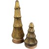 Clayre & Eef 65128 Christmas Tree Ø 15x44 cm Gold Coloured