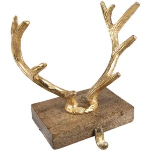 Clayre & Eef 65140 Christmas Stocking Holder Antlers...