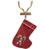 Clayre & Eef 65140 Christmas Stocking Holder Antlers 14x13x17 cm Hook