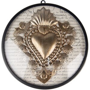 Clayre & Eef 65177 Wall Decoration Heart Ø...