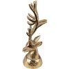 Clayre & Eef 6AL0064 Decoration Statue Reindeer 7x6x17 cm Gold Coloured