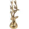 Clayre & Eef 6AL0064 Decoration Statue Reindeer 7x6x17 cm Gold Coloured