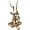 Clayre & Eef 6AL0067 Christmas Stocking Holder Reindeer 12x14x27 cm Gold Coloured