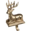 Clayre & Eef 6AL0069 Christmas Stocking Holder Reindeer 13x8x20 cm Gold Coloured