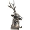 Clayre & Eef 6AL0070 Christmas Stocking Holder Reindeer 12x7x28 cm Silver-tone