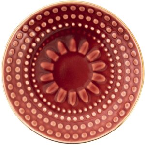 Clayre & Eef 6CE1467 Small Plate Ø 13x2 cm Red...