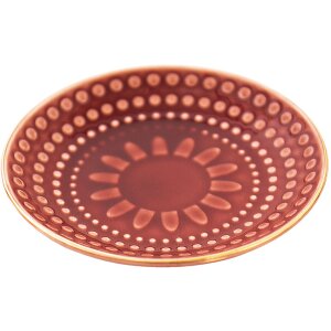 Clayre & Eef 6CE1467 Small Plate Ø 13x2 cm Red...