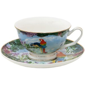 Clayre & Eef 6CE1475 Coffee Cup and Saucer 12x10x6 cm...