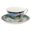 Clayre & Eef 6CE1475 Coffee Cup and Saucer 12x10x6 cm - Ø 15x2 cm - 200 ml