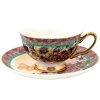 Clayre & Eef 6CE1478 Coffee Cup and Saucer 12x10x6 cm - Ø 15x2 cm - 200 ml