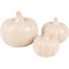 Clayre & Eef 6CE1497 Decoration Pumpkin Ø 14x12 cm Beige - Brown