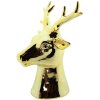 Clayre & Eef 6CE1501 Decoration Reindeer 15x12x19 cm Gold Coloured