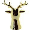 Clayre & Eef 6CE1502 Decoration Reindeer 10x8x16 cm Gold Coloured