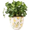 Clayre & Eef 6CE1529M Decoration Flowerpot Ø 18x17 cm Yellow