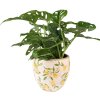 Clayre & Eef 6CE1532S Decoration Flowerpot Ø 13x12 cm Yellow