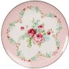 Clayre & Eef 6CEDP0127 Small Plate Ø 21x2 cm Pink Breakfast Plate