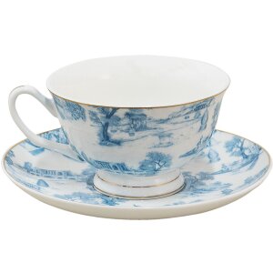 Clayre & Eef Coffee Cup and Saucer 12x10x6 cm -...