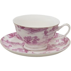 Clayre & Eef Coffee Cup and Saucer 12x10x6 cm -...