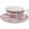 Clayre & Eef Coffee Cup and Saucer 12x10x6 cm - Ø 15x2 cm - 250 ml