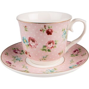 Clayre & Eef 6CEKS0127 Coffee Cup and Saucer Ø...