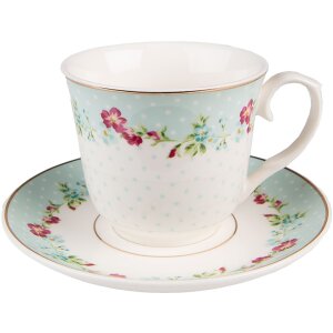 Clayre & Eef 6CEKS0128 Coffee Cup and Saucer Ø...