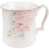 Clayre & Eef 6CEMU0126 Mug 13x9x9 cm - 414 ml White - Pink