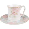 Clayre & Eef 6CEMU0126 Mug 13x9x9 cm - 414 ml White - Pink