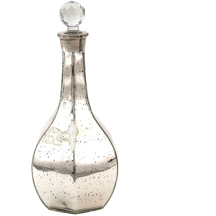 Clayre & Eef 6GL3565 Carafe with Closure Ø 12x31 cm Silver-coloured