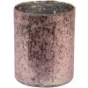 Clayre & Eef 6GL3599 Tealight Holder Ø 13x15 cm Pink