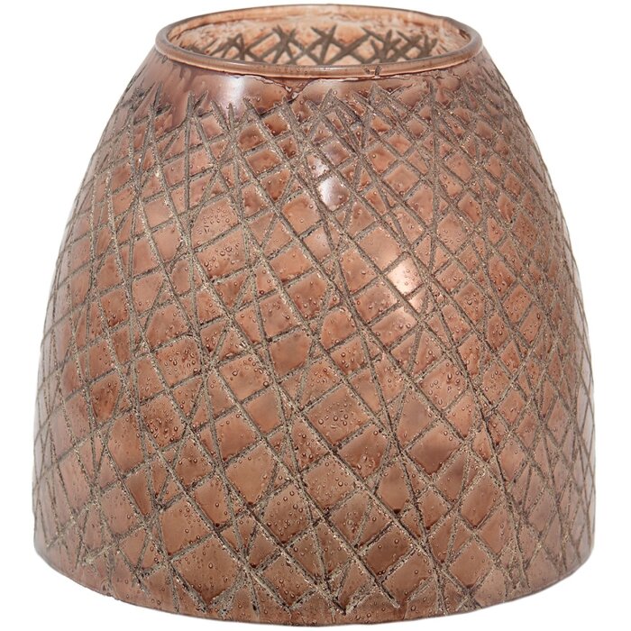 Clayre & Eef 6GL3601 Lantern Ø 20x20 cm Brown Wind Light