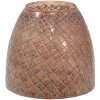 Clayre & Eef 6GL3601 Lantern Ø 20x20 cm Brown Wind Light