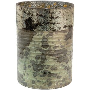 Clayre & Eef 6GL3637 Lantern Ø 18x25 cm Green...