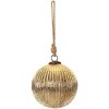 Clayre & Eef 6GL3660 Christmas Bauble Ø 14x14 cm Gold Coloured Christmas Bauble