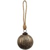 Clayre & Eef 6GL3693 Christmas Ball Ø 7x7 cm Brown Christmas Ball