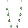 Clayre & Eef 6GL3704 Decoration Garland Christmas Tree Balls 135x5x8 cm Green