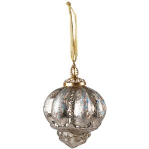 Clayre & Eef 6GL3809 Christmas Ball Ø 10x13 cm...