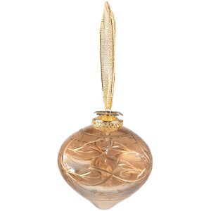 Clayre & Eef 6GL3819 Christmas Bauble Ø 8x9 cm...