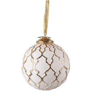 Clayre & Eef 6GL3822 Christmas Ball Ø 9x10 cm...