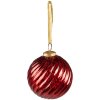 Clayre & Eef 6GL3828 Christmas Ball Ø 9x10 cm Red Christmas Ball