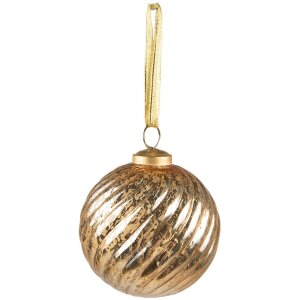 Clayre & Eef 6GL3829 Christmas Bauble Ø 9x10...