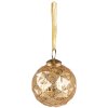 Clayre & Eef 6GL3831 Christmas Bauble Ø 7x7 cm Gold Coloured Christmas Bauble