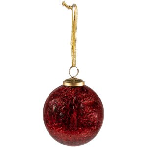 Clayre & Eef 6GL3836 Christmas Ball Ø 9x10 cm...