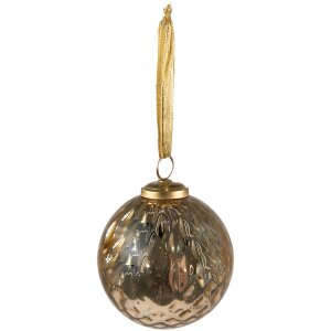 Clayre & Eef 6GL3844 Christmas Bauble Ø 9x11...