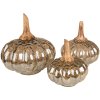 Clayre & Eef 6GL3872 Decoration Pumpkin Ø 13x15 cm Brown - Green