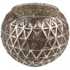 Clayre & Eef 6GL3903 Tealight Holder Ø 13x10 cm Silver Coloured Candle Holder