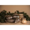 Clayre & Eef 6GL3911 Christmas Ball Ø 20x20 cm Silver Coloured Christmas Ball XL