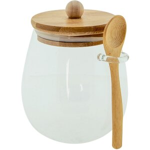 Clayre & Eef 6GL4031 Storage Jar with Lid 12x11x13 cm...